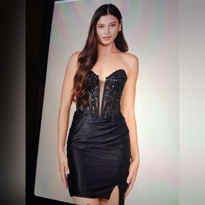 Nox Annabel corset bodice cocktail dress sz xs